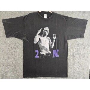 Vintage Tupac Shakur Shirt Mens XL Single Stitch 90s I Get Around Double Sided